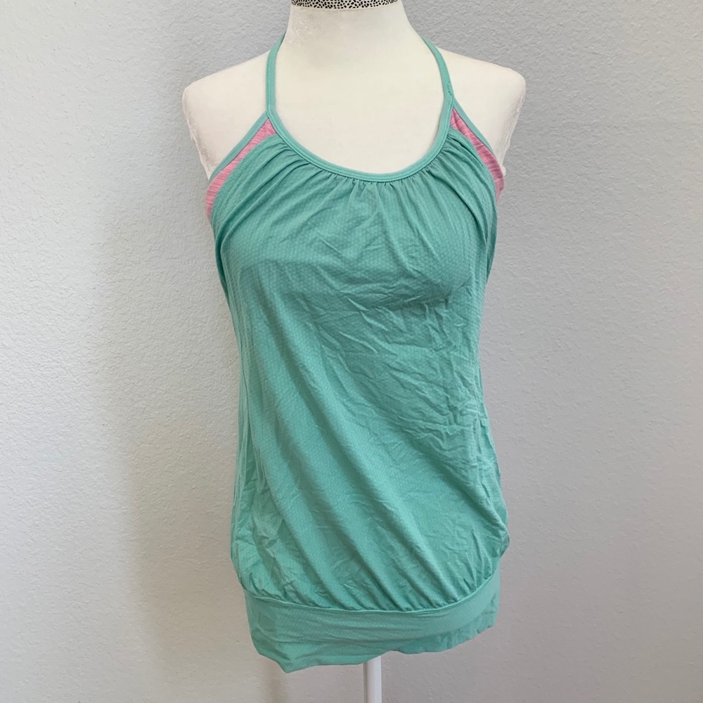 Lululemon No Limits Tank Top Mint Pink Size 6
